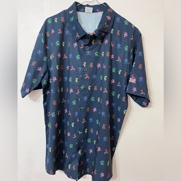 St. Louis Cardinals Grateful Dead Night SGA All Over Print AOP Bears Button Sz S - Picture 1 of 7